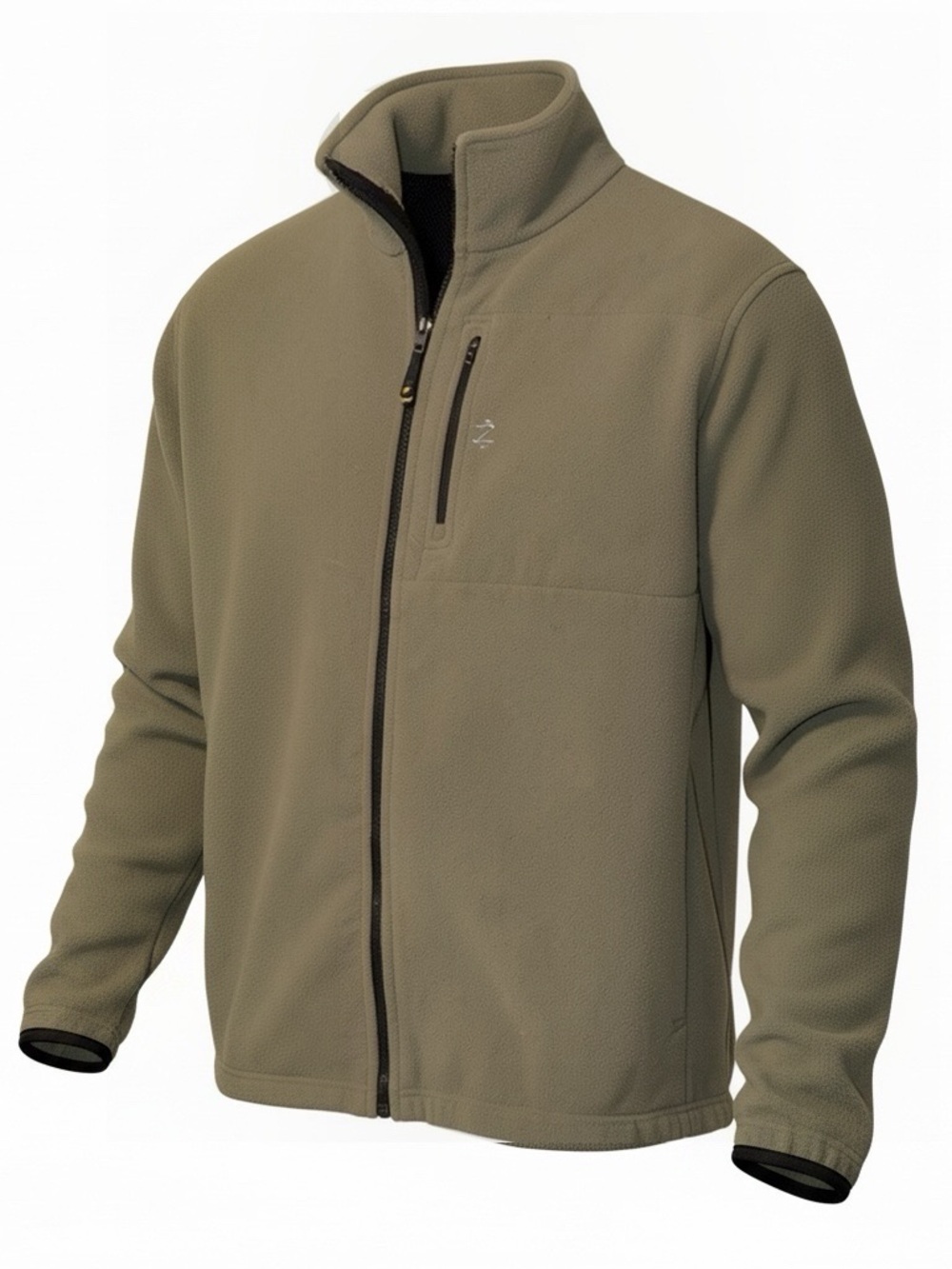 Izod Olive Green Lightweight Full‑Zip Jacket